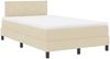 vidaXL Boxspringbett mit LED-Lichtleisten Creme 120 x 200 cm Stoff 3342280 Bild 2