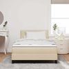 vidaXL Boxspringbett mit LED-Lichtleisten Creme 120 x 200 cm Stoff 3342280 Bild 4