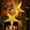 LED Weihnachtsstern, Papier , gold, 57 cm, X-MAS Bild 5
