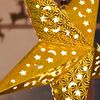 LED Weihnachtsstern, Papier , gold, 57 cm, X-MAS Bild 2