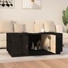 Couchtisch Schwarz 100 x 50 x 41 cm Massivholz Kiefer [818259] Bild 3