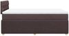 vidaXL Boxspringbett mit Matratze Dunkelbraun 120x200 cm Stoff 3287433 Bild 5