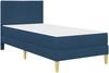 vidaXL Bettrahmen Blau 90 x 190 cm Polyester 3414933 Bild 3