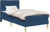 vidaXL Bettrahmen Blau 90 x 190 cm Polyester 3414933 Bild 2