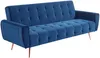 Klappsofa 3-Sitzer Samt POLANI - Anthrazit Bild 2