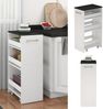Rollcontainer Rivo Weiß/Anthrazit 30 x 84.8 cm Vicco Bild 2