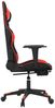 Gaming-Stuhl mit Fußstütze Schwarz und Rot Kunstleder, Drehbar [3143765] Bild 4