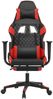 Gaming-Stuhl mit Fußstütze Schwarz und Rot Kunstleder, Drehbar [3143765] Bild 3