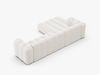 Micadoni Modulares Ecksofa Lupine 4-Sitzer Links Boucle Baloo Weiß Bild 4