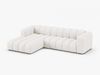 Micadoni Modulares Ecksofa Lupine 4-Sitzer Links Boucle Baloo Weiß Bild 2