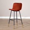Bronx71 Barhocker Samt Mikky 65 - 78 cm kupfer - 4er Set Bild 5