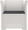 vidaXL 1-Sitzer Sessel mit Kissen Rattan-Look PP Weiß 8011861 Bild 3