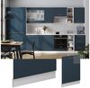 Geschirrspülblende Fame-Line Dunkelblau Hochglanz 60 cm ohne Arbeitsplatte Vicco Bild 2