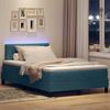 vidaXL LED Boxspringbett mit Matratze Dunkelblau 120 x 190 cm Samt 3342576 Bild 5