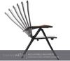 Aluminium Gartenstuhl Klappbar 2er Hochlehner mit 6-Fach Verstellbare Bild 4