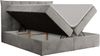 Boxspringbett, Polsterbett mit Bettkasten - PREMIUM-10 - 120x200cm - Hellgrau Velours - H4 Bild 4