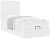 vidaXL Ottoman-Bett mit Matratze Weiß 90x200 cm Kunstleder 3312982 Bild 4