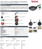 Tefal Bratpfanne 24cm Schwarz Antihaft Wok Kochen Küche Schmoren Gemüse Speisen Bild 2