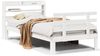 vidaXL Bettgestell mit Kopfteil ohne Matratze Weiß 90x200 cm 3306848 Bild 2