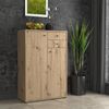 Kommode >Tembi< in Artisan Eiche - 73,7x111,1x34,8cm (BxHxT) Bild 2