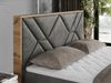 Boxspringbett mit Kopfteil und Topper, Polsterbett - GUNAR - 120 x 200 cm - Dunkelgrau Velvet - H3 - Topper T25 Bild 3