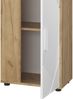 Kommode Berno Goldkraft Eiche/Weiß 50.1 x 87.3 cm mit 2 Fächern Vicco Bild 5