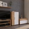 Kommode Berno Goldkraft Eiche/Weiß 50.1 x 87.3 cm mit 2 Fächern Vicco Bild 3