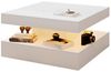 radelldar Couchtisch Wohnzimmertisch hautänhliche textur mit beleuchtung modern, USB Bild 4
