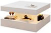 radelldar Couchtisch Wohnzimmertisch hautänhliche textur mit beleuchtung modern, USB Bild 5
