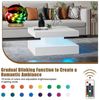 radelldar Couchtisch Wohnzimmertisch hautänhliche textur mit beleuchtung modern, USB Bild 2