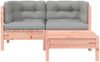 vidaXL Gartensofa mit Kissen und Hocker 2-Sitzer 838179 Bild 5