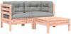 vidaXL Gartensofa mit Kissen und Hocker 2-Sitzer 838179 Bild 2