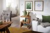 Beistelltisch MUMBAI Massivholz Sheesham S Cube 60cm hoch Wohnzimmer-Tisch Design braun Landhaus-Stil Couchtisch Bild 3