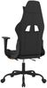 Gaming-Stuhl mit Fußstütze Schwarz und Orange Stoff, Drehbar [3143727] Bild 5