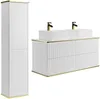 Vente-unique - KELIZA Bathroom furniture set Holz, Platte Weiß - B 47 cm x H 54 cm x L 120 cm Bild 2