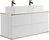 Vente-unique - KELIZA Bathroom furniture set Holz, Platte Weiß - B 47 cm x H 54 cm x L 120 cm Bild 3