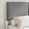 vidaXL Bettgestell mit gepolstertem Kopfteil Hellgrau 120 x 190 cm 3405526 Bild 3