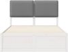 vidaXL Bettgestell mit gepolstertem Kopfteil Hellgrau 120 x 190 cm 3405526 Bild 5
