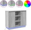 vidaXL LED-Sideboard Graues Sonoma 90 x 32 x 75 cm Holzwerkstoff 869687 Bild 4