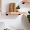 vidaXL Wandregal Hellbraun 40x20x6 cm Massivholz Eiche Behandelt 363625 Bild 3