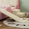 Prinzessinbett mit LED-Streifen und Rutsche, 90x200 cm, Mädchenbett, Polsterbett für Mädchen, Einzelbett, Spielbett, Kunstleder Bild 5