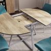 Esstisch Loyd Eiche rustikal/Grau 120 x 120 cm ausziehbar Vicco Bild 4