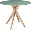 Ragaba runder Esstisch, MDF & Massives Eschenholz, Salbei Grün, Ø 80 cm Bild 1
