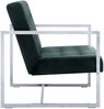 vidaXL 2-Sitzer-Sofa mit Armlehnen Dunkelgrün Chrom und Samt 282164 Bild 4