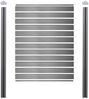 WPC-Sichtschutz Sarthe, Windschutz Zaun, WPC-Pfosten zum Einbetonieren ~ Basiselement, 195cm grau Bild 5