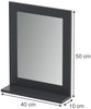 Badezimmerspiegel Vilda Grau 40 x 50 cm Vicco Bild 2