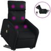 vidaXL Massagesessel mit Aufstehhilfe Elektrisch Schwarz Kunstleder 3206770 Bild 2