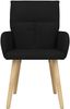 vidaXL Esszimmerstühle 4 pcs Stoff Schwarz 60 x 56 x 96 cm 3428359 Bild 3