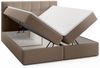 Boxspringbett Schlafzimmerbett ARTURO 180x200cm Stoff Freya Kakao Bild 3