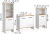 Badmöbel-Set Karli Weiß/Goldkraft Eiche 3-teilig Vicco Bild 2